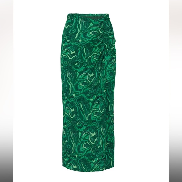 Green Midi Skirt - Picture 5 of 10